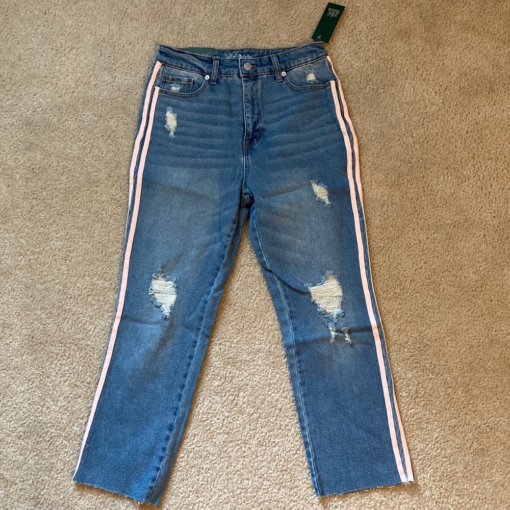 High-Rise Denim Kick Flares